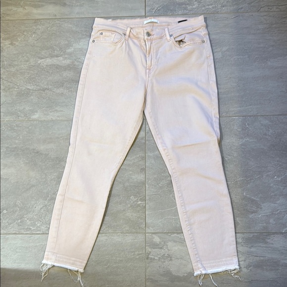 7 for Mankind Women's Light Pink Jeans - Picture 2 of 4